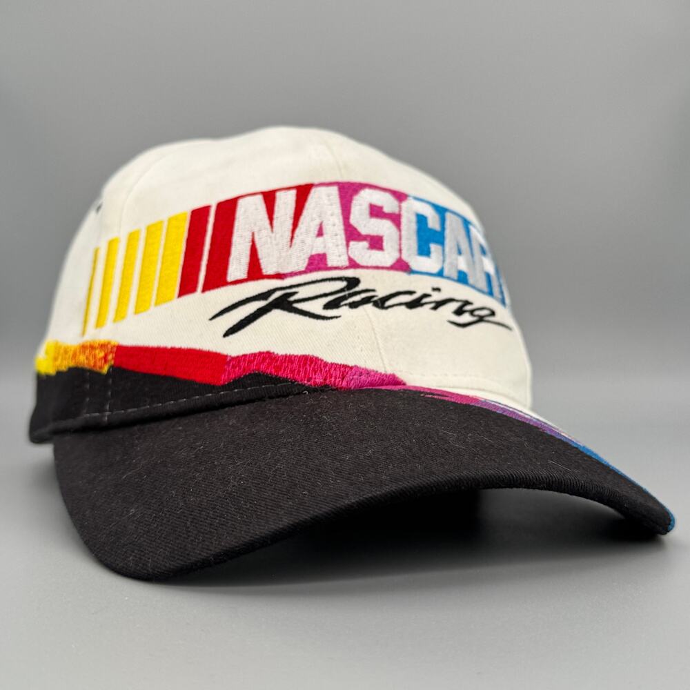 Vintage '90s NASCAR Racing Mega Logo Embroidered Snapback Hat